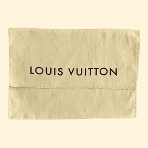 Louis Vuitton Dust Bag Envelope Yellow 10”x15” Cotton Logo